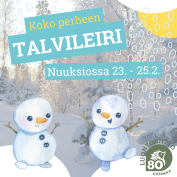 Talviloman perheleiri Nuuksiossa