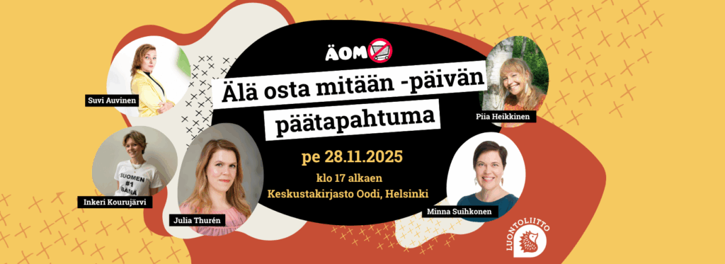 Älä osta mitään -päätapahtuma Oodissa 28.11.