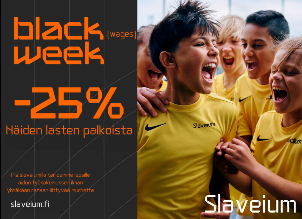 Vastamainosilpailun voitti 17-vuotiaan Rasmus Halmeen kavereidensa kanssa tekemä "Slaverium".