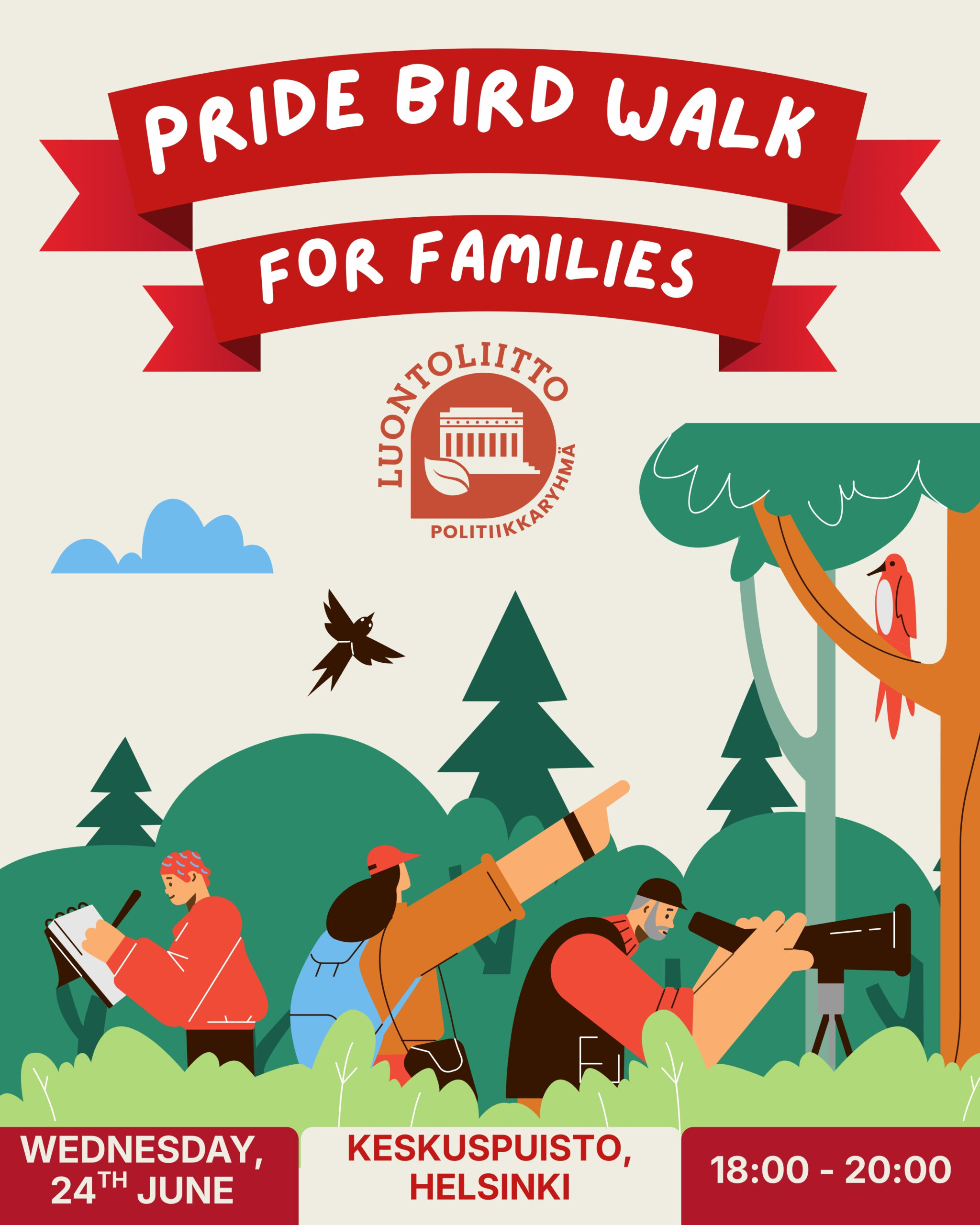 Queer bird walk for kids and families