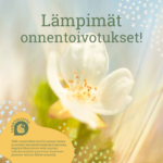 Lämpimät onnentoivotukset