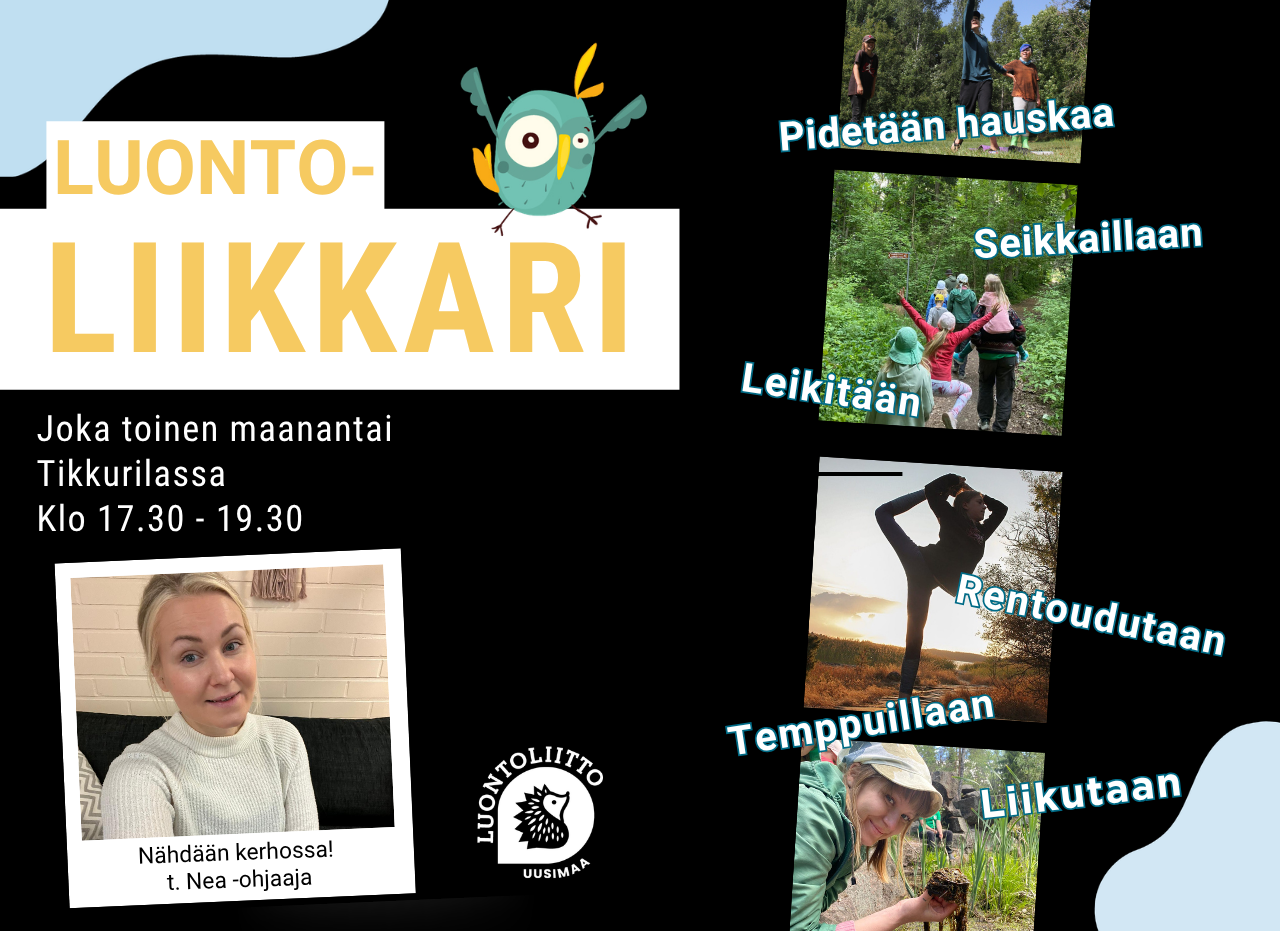Lasten luontoliikuntakerho Tikkurilassa