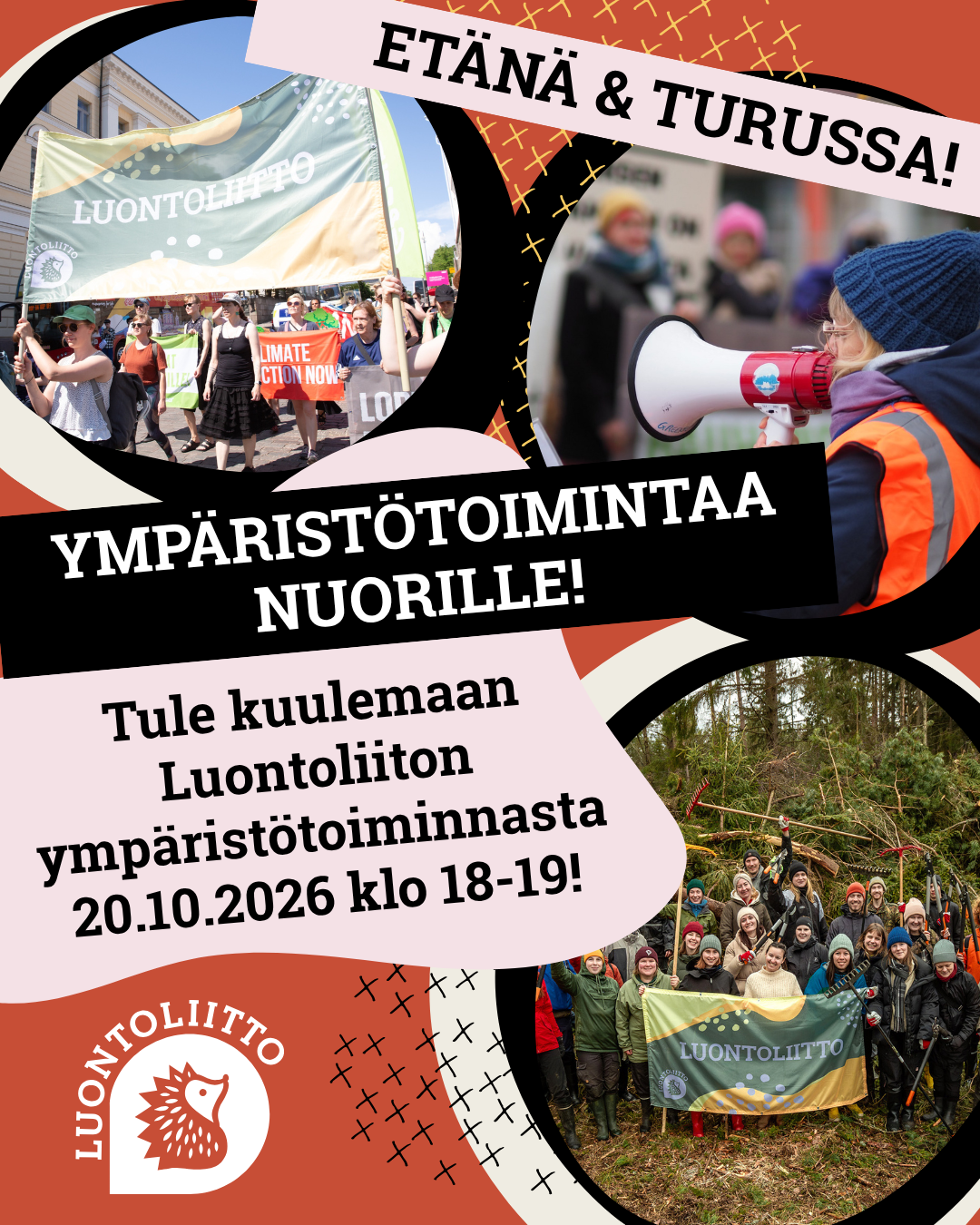 Luontoliiton ympäristötoiminnan uusien ilta etänä ja Turussa